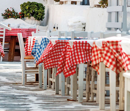 Επαγγελματικό Τραπεζομάντηλο Checks Art Ε8014 145x145εκ Πράσινο