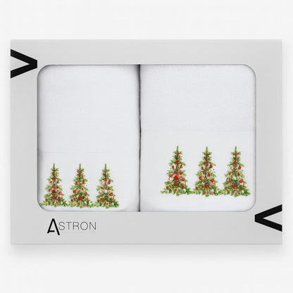 Χριστουγεννιάτικες Πετσέτες (Σετ 2 Τεμ.) Trees