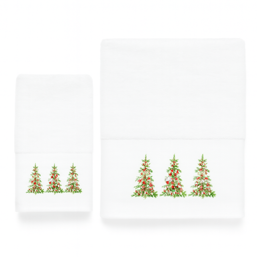 Χριστουγεννιάτικες Πετσέτες (Σετ 2 Τεμ.) Christmas Houses