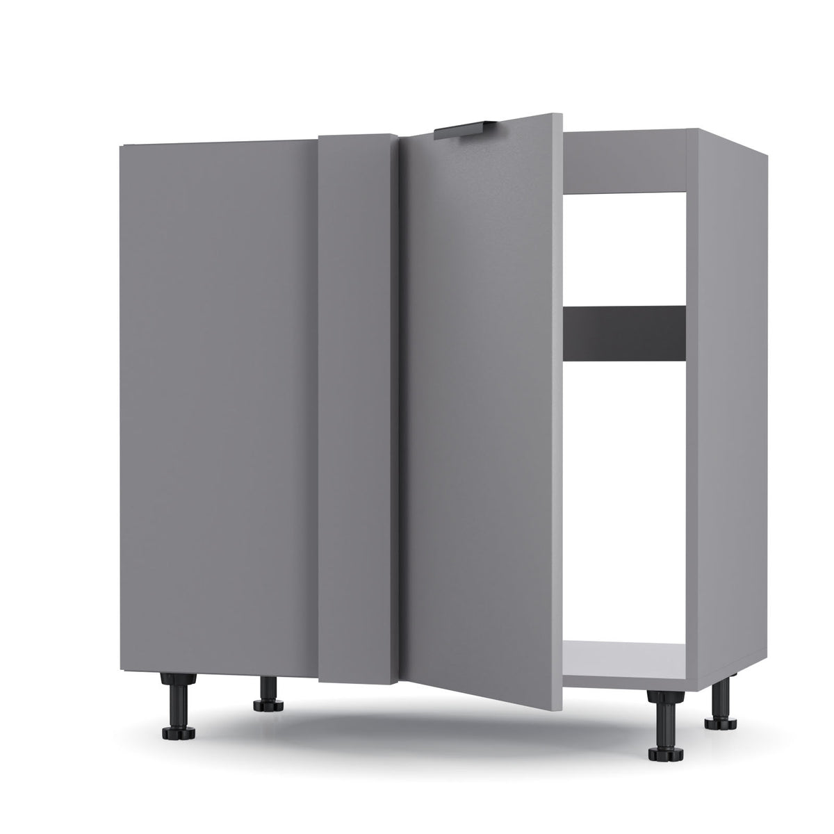 Craft Κάτω Γωνιακό Ντουλάπι Γραφίτη 100x48x82