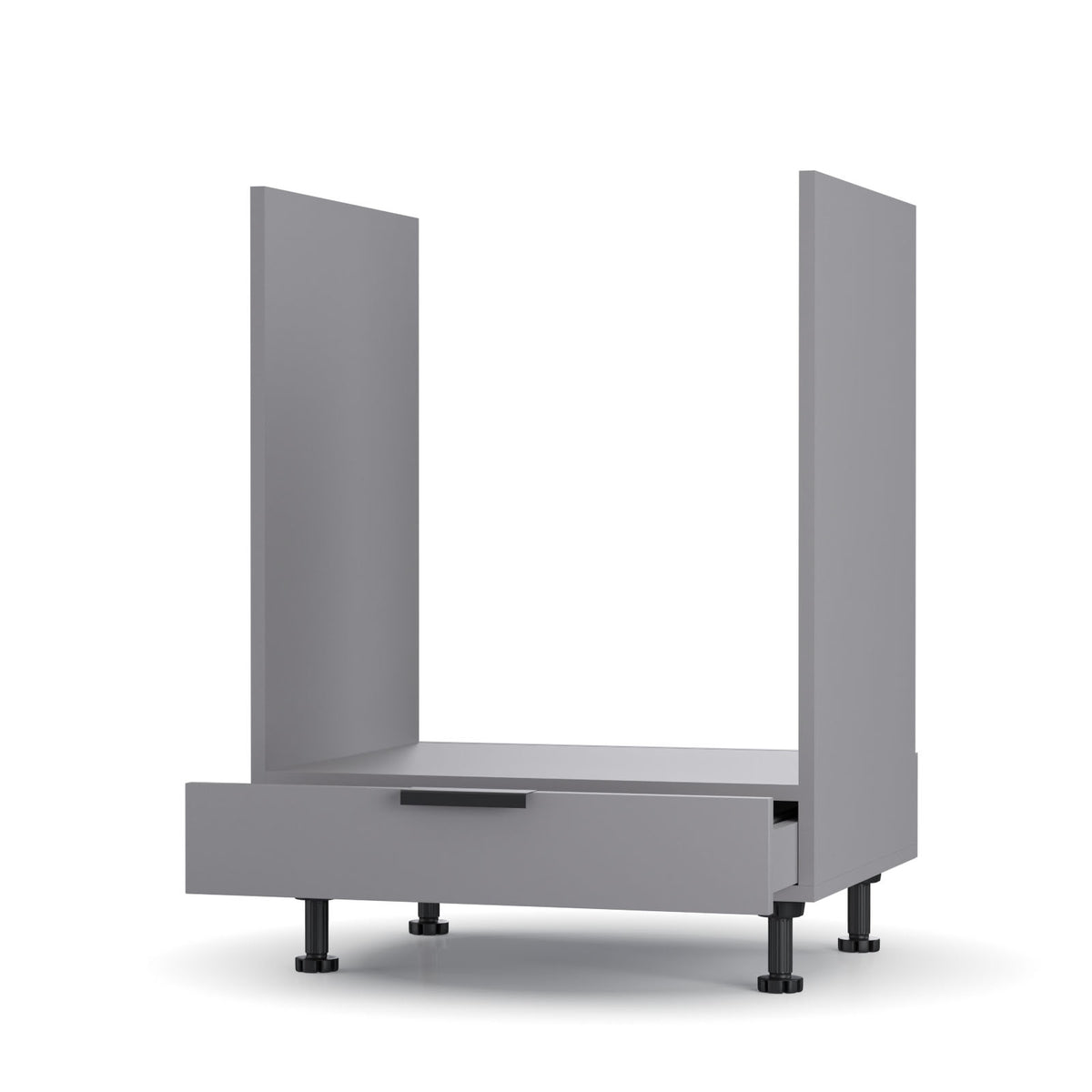 Craft Κάτω Ντουλάπι Φούρνου Γραφίτης 60x48x82