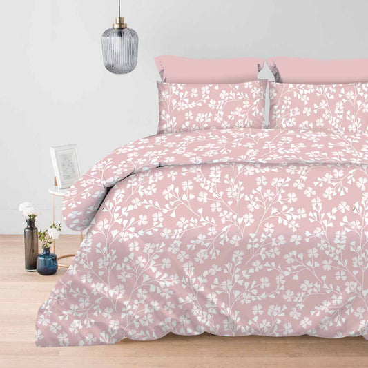 Σετ Σεντόνια 2x(2,45x2,60εκ) + 2x(52x72εκ) Daisy Dusty Rose