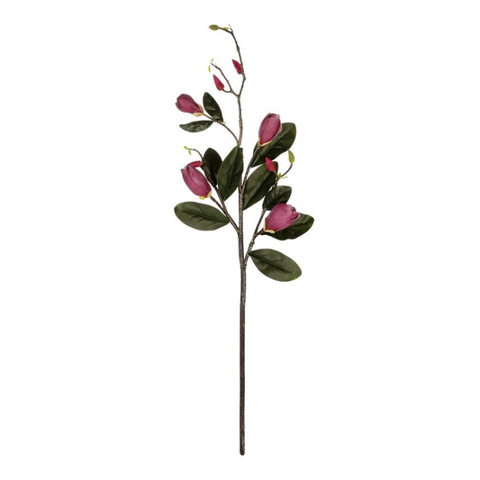 DARK PING MAGNOLIA BRANCH 21421 Τεχνητό Διακοσμητικό Κλαδί Ροζ Μαγνόλια Y120cm