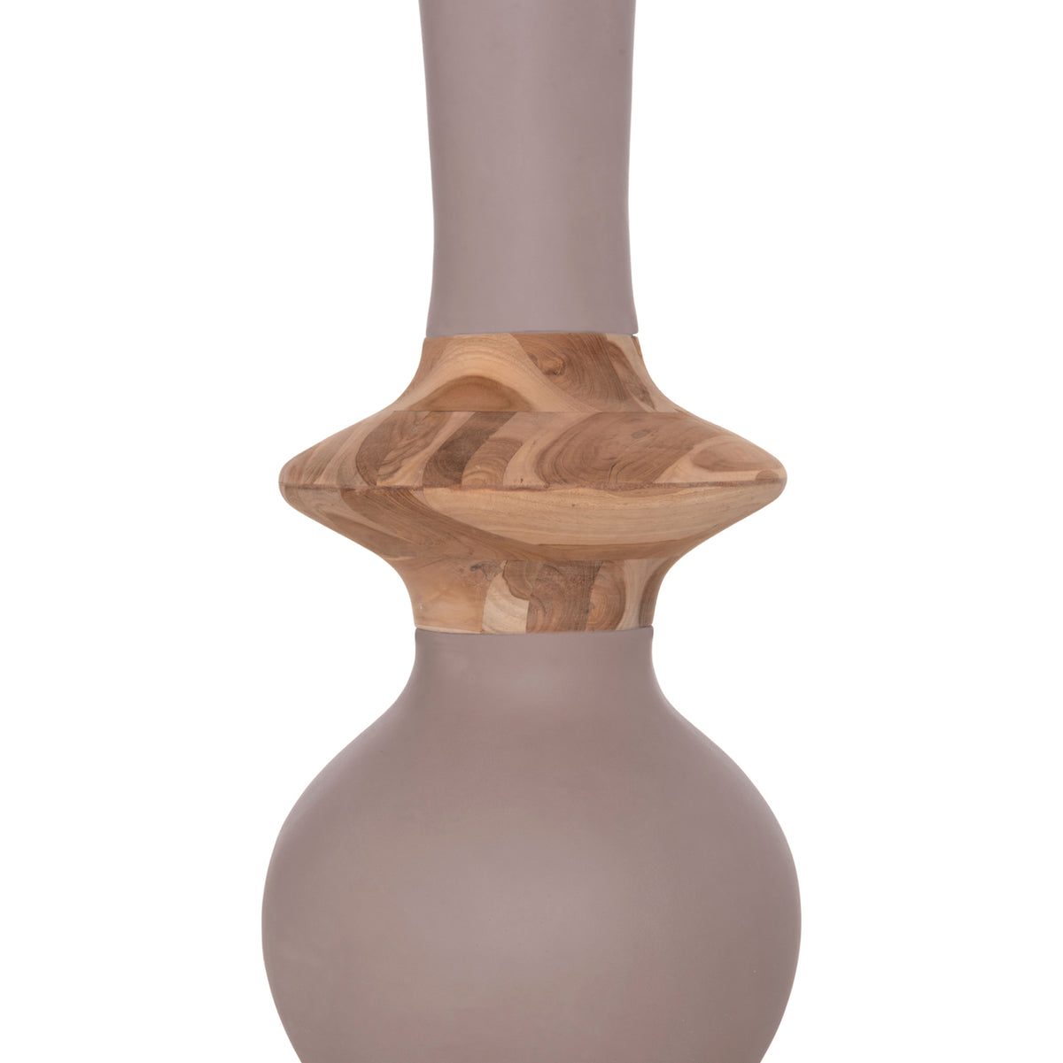 ΔΙΑΚΟΣΜΗΤΙΚΟ ΒΑΖΟ ΔΑΠΕΔΟΥ NEBULA FIBER CEMENT TAUPE ΞΥΛΟ ΤΕΑΚ Φ45x148
