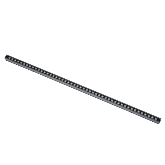 DIGI-BAR 90211 Ψηφιακή Μπάρα Φωτισμού Wall Washer Digital Pixel Facade Tuber Bar LED 12W 840lm 45° DC 24V Αδιάβροχο IP65 L100 x W3.5 x H3.2cm Θερμό Λευκό 2700K DMX512 - Γκρι Ανθρακί με Pixel Lens Φακούς