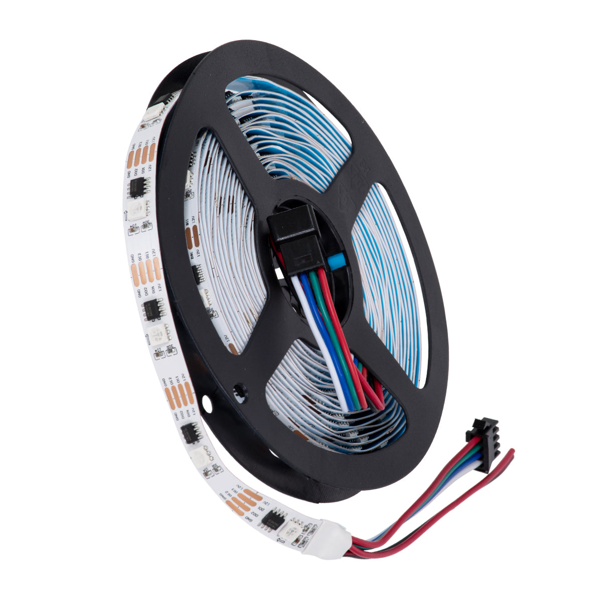 DIGIPRO 90599 Ψηφιακή Pixel Addressable Ταινία LED 9W/m 540lm/m 120° DC 12V IP20 30 x SMD5050 Chip/m 30 x Pixel/m RGB Dimmable SPI/TTL Protocol IC TM1908 - Sanan SMD Chip - Μ500 x Π1 x Υ0.2 - Ρολό 5 Μέτρων
