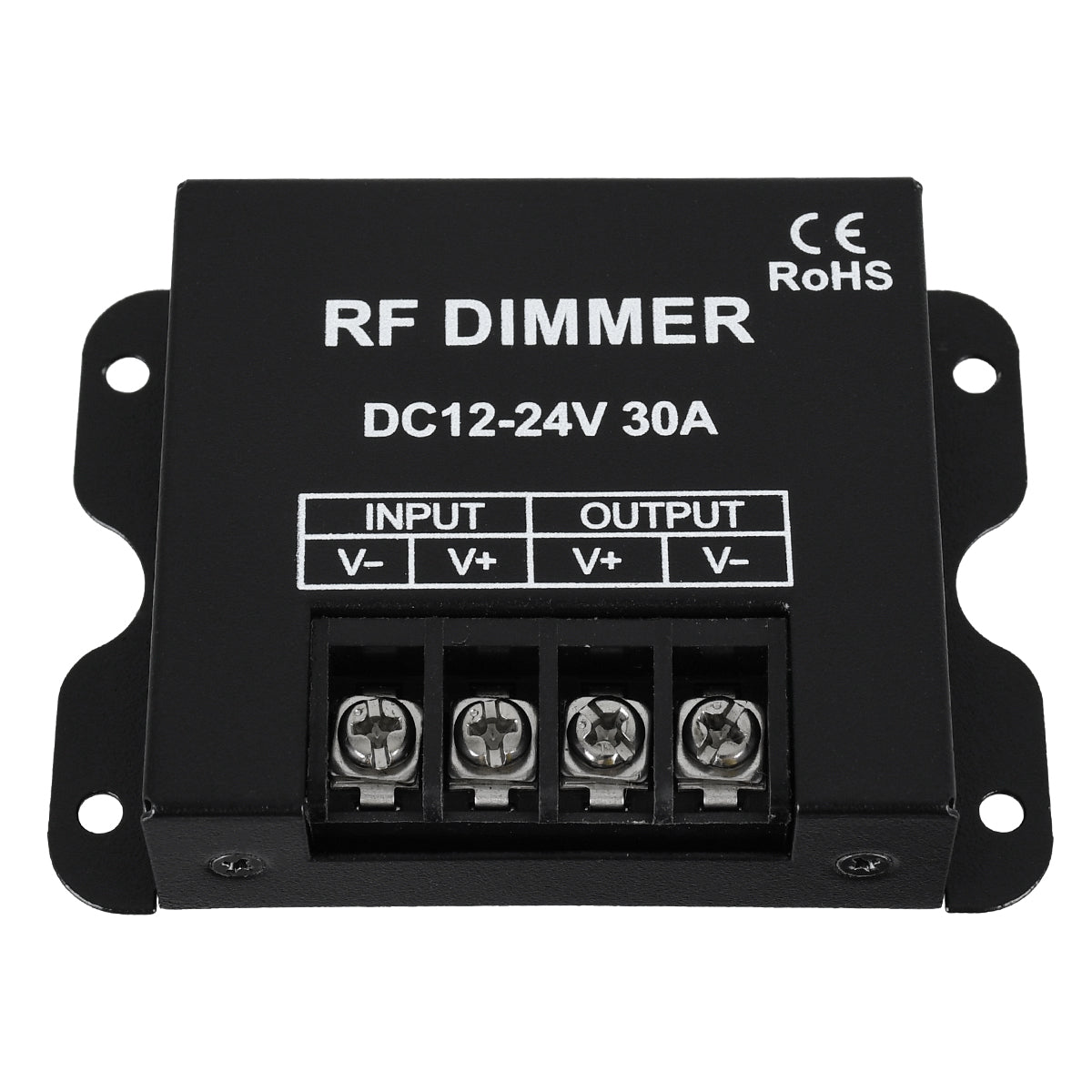 DIMMERME 73310 Σετ Dimmer με RF Ασύρματο Χειριστήριο με 1 x 30A 720W Κανάλι DC 12-24V 30A 720W Max IP20 - RF2.4Ghz - Μ8.7 x Π6.2 x Υ2