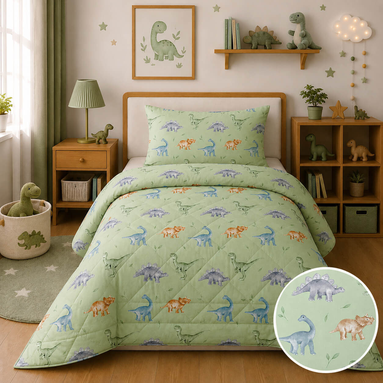 Πάπλωμα Παιδικό 100% Cotton Dinosaurs
