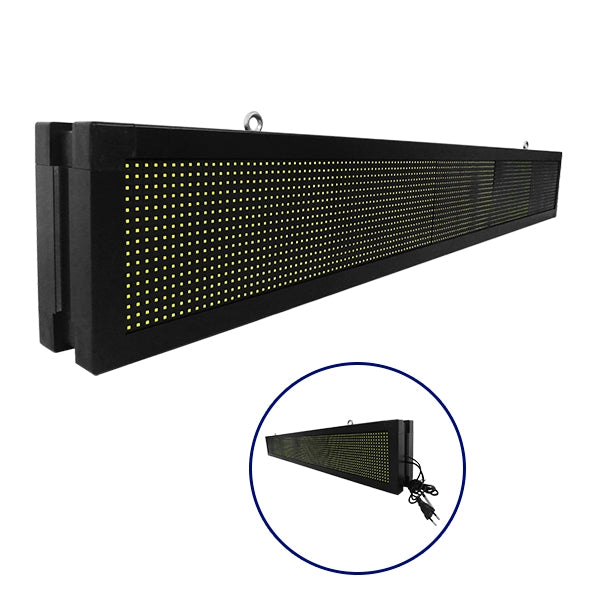 DISPLAY 90310 Κυλιόμενη Ψηφιακή Επιγραφή P10 Διπλής Όψης LED AC 220-240V Αδιάβροχο IP65 Ψυχρό Λευκό 6000K - WiFi Control μέσω FK APP - Αισθητήρας Θερμοκρασίας & Υγρασίας - Μ168 x Π12 x Υ24