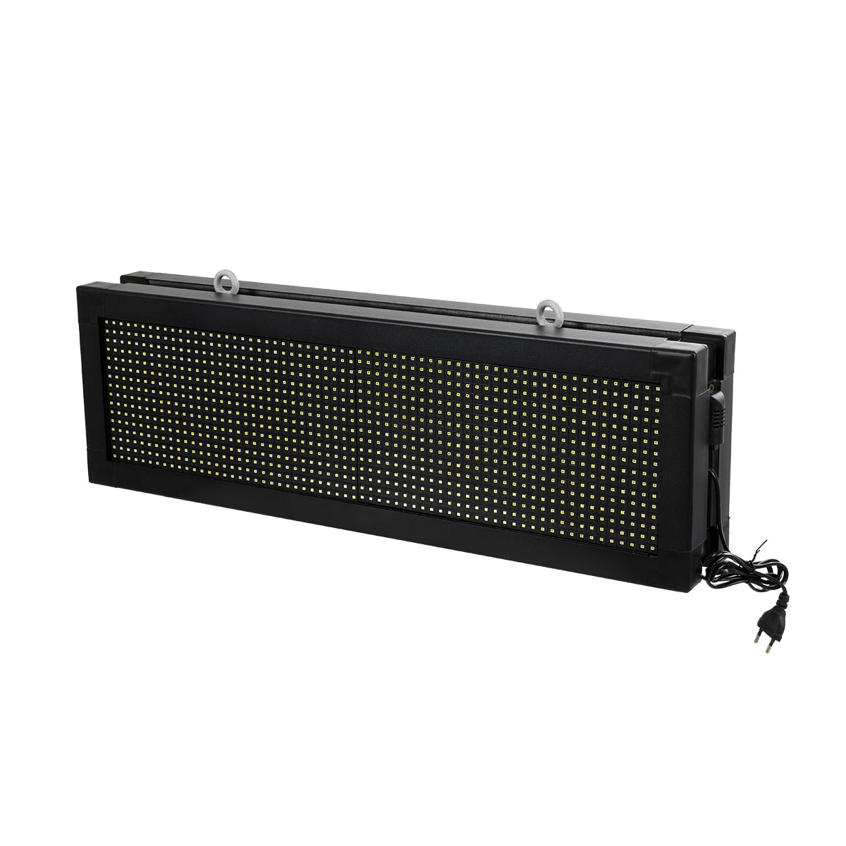 DISPLAY 90316 Κυλιόμενη Ψηφιακή Επιγραφή 64x16cm P10 Διπλής Όψης LED AC 220-240V Αδιάβροχο IP65 Ψυχρό Λευκό 6000K - WiFi Control μέσω FK APP - Αισθητήρας Θερμοκρασίας & Υγρασίας - Μ70.5 x Π11 x Υ22.5