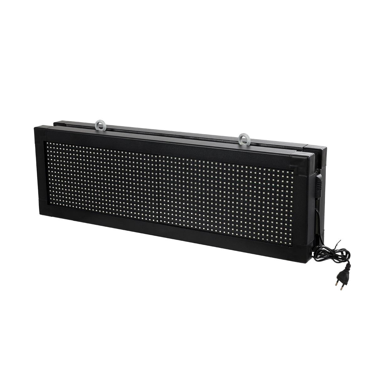 DISPLAY 90319 Κυλιόμενη Ψηφιακή Επιγραφή 64x16cm P10 Διπλής Όψης LED AC 220-240V Αδιάβροχο IP65 Πορτοκαλί - WiFi Control μέσω FK APP - Αισθητήρας Θερμοκρασίας & Υγρασίας - Μ70.5 x Π11 x Υ22.5