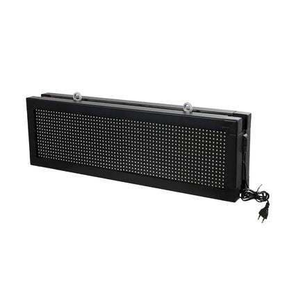 DISPLAY 90319 Κυλιόμενη Ψηφιακή Επιγραφή 64x16cm P10 Διπλής Όψης LED AC 220-240V Αδιάβροχο IP65 Πορτοκαλί - WiFi Control μέσω FK APP - Αισθητήρας Θερμοκρασίας & Υγρασίας - Μ70.5 x Π11 x Υ22.5
