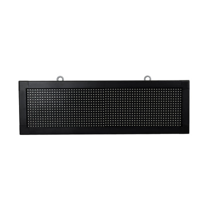 DISPLAY 90319 Κυλιόμενη Ψηφιακή Επιγραφή 64x16cm P10 Διπλής Όψης LED AC 220-240V Αδιάβροχο IP65 Πορτοκαλί - WiFi Control μέσω FK APP - Αισθητήρας Θερμοκρασίας & Υγρασίας - Μ70.5 x Π11 x Υ22.5