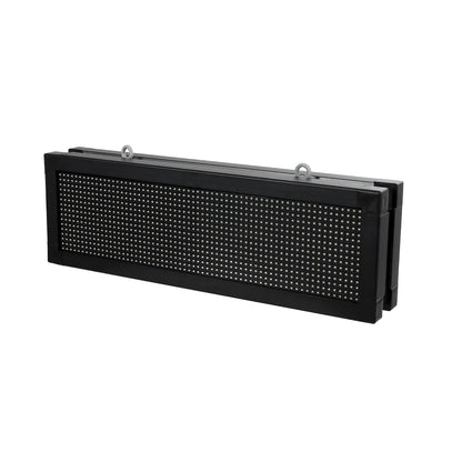 DISPLAY 90319 Κυλιόμενη Ψηφιακή Επιγραφή 64x16cm P10 Διπλής Όψης LED AC 220-240V Αδιάβροχο IP65 Πορτοκαλί - WiFi Control μέσω FK APP - Αισθητήρας Θερμοκρασίας & Υγρασίας - Μ70.5 x Π11 x Υ22.5