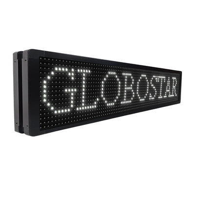 DISPLAY 90330 Κυλιόμενη Ψηφιακή Επιγραφή P10 Διπλής Όψης LED AC 220-240V Αδιάβροχο IP65 Ψυχρό Λευκό 6000K - WiFi Control μέσω FK APP - Αισθητήρας Θερμοκρασίας & Υγρασίας - Μ168 x Π12 x Υ40