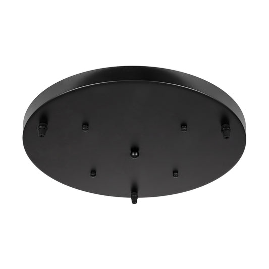 DIY 77541 Επιτοίχια Στρογγυλή Ροζέτα - Βάση για 3 Κρεμαστά Φωτιστικά - Φ40 x Υ3cm - Μαύρο - Μεταλλικό