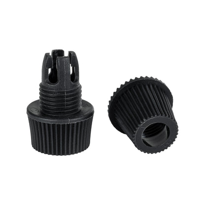 DIY 77564 Επιτοίχιος Στυπιοθλίπτης - Στήριγμα Καλωδίου Φωτιστικού - Φ1.6 x Υ2.3cm - Μαύρο - Πλαστικό