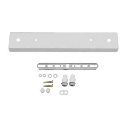 DIY Ροζέτα Φωτιστικού Λευκή Ορθογώνια 300x50mm με 2 Τρύπες 90821
