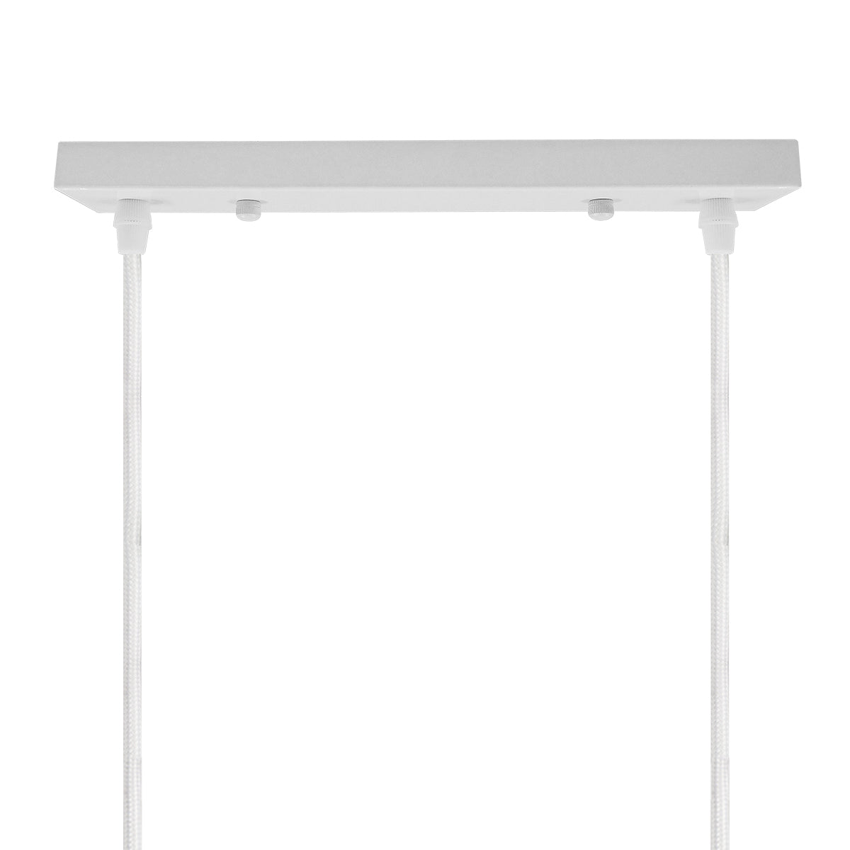 DIY Ροζέτα Φωτιστικού Λευκή Ορθογώνια 300x50mm με 2 Τρύπες 90821
