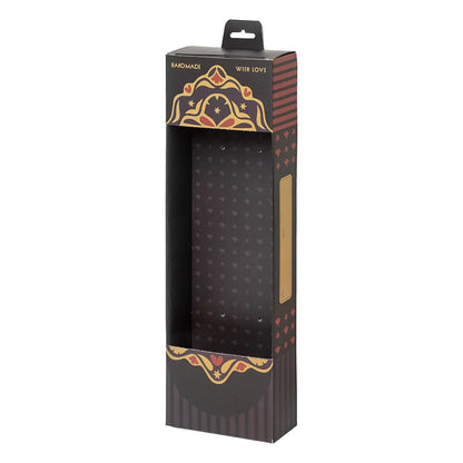 Λαμπάδα Στολισμένη Στόφα Ινδικές Γραμμές σε Συσκευασία Δώρου