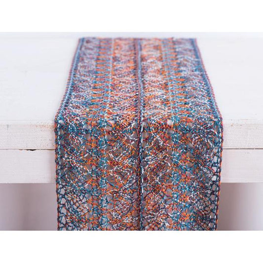 Δαντέλα Βαμβακερή Boho Τυρκουάζ 23x250εκ