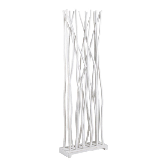 Διακοσμητικό Δαπέδου Jati Teak Ξύλο σε White Wash Απόχρωση 60x20x190