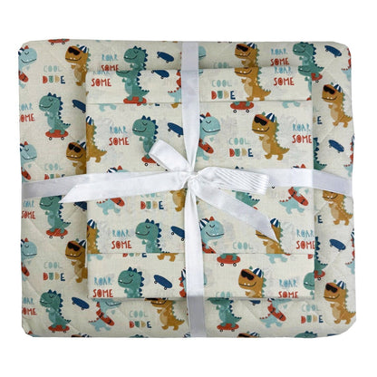 Σετ Παιδικό Κουβερλί με Σεντόνι και Μαξιλαροθήκες Cool Dino