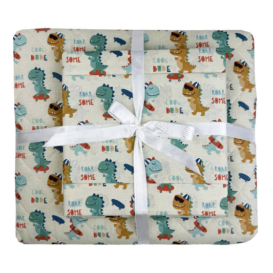 Σετ Παιδικό Κουβερλί με Σεντόνι και Μαξιλαροθήκες Cool Dino