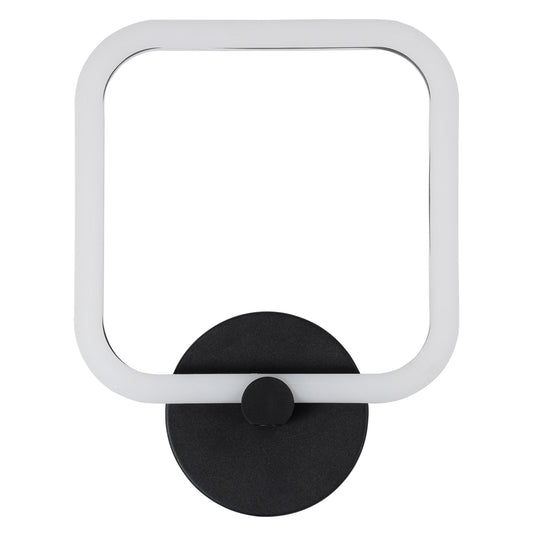 ELIZA 61343 Φωτιστικό Τοίχου - Απλίκα Design LED CCT 8W 960lm 360° AC 220-240V - Εναλλαγή Φωτισμού μέσω Διακόπτη On/Off All In One Ψυχρό 6000k+Φυσικό 4500k+Θερμό 2700k Μ22 x Π5 x Υ28.5cm - Μαύρο