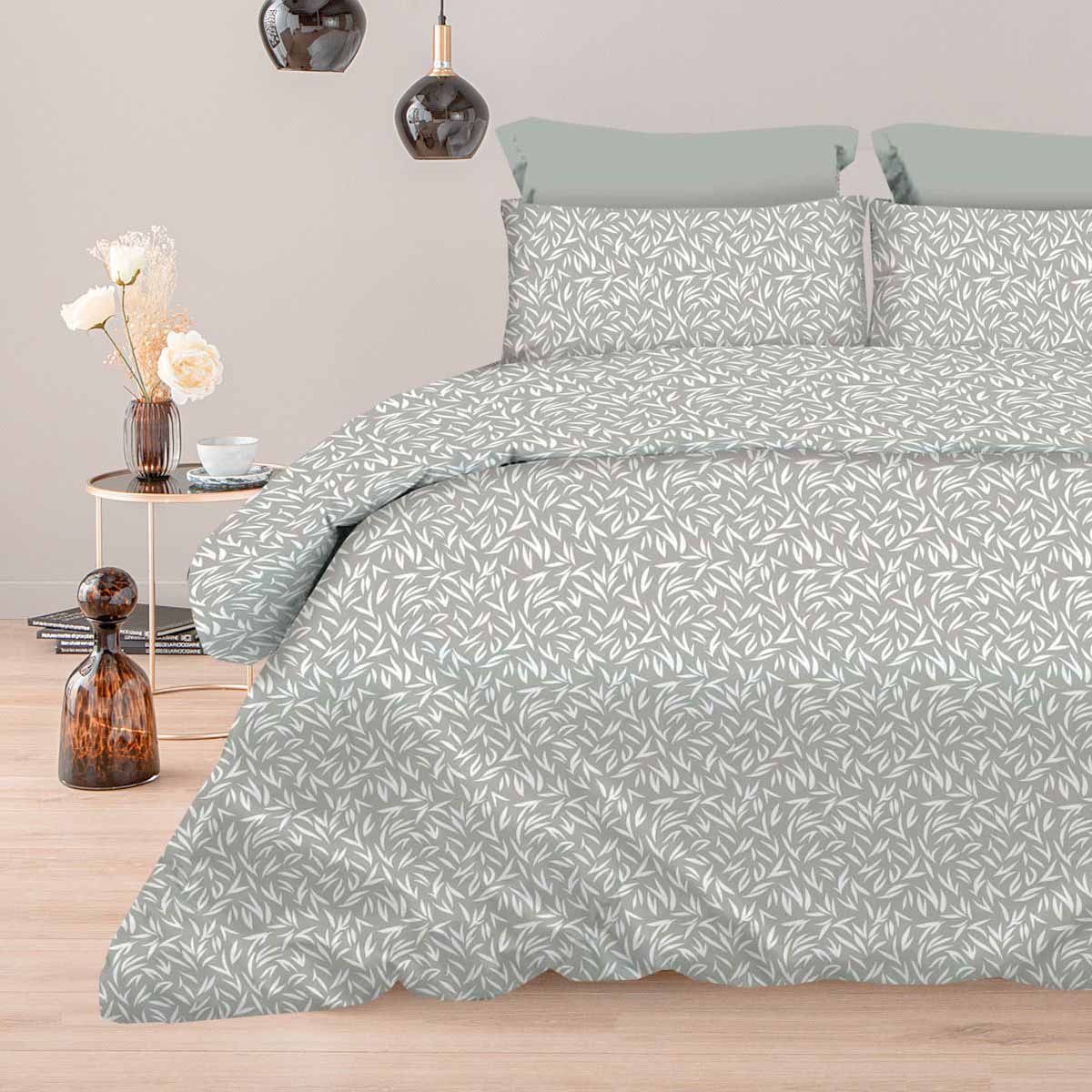 Σετ Σεντόνια 2x(2,45x2,60εκ) + 2x(52x72εκ) Emelia Grey