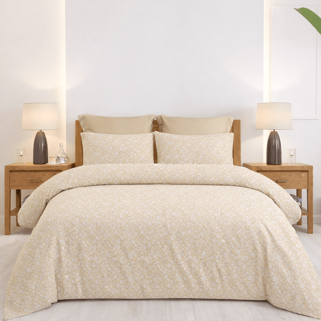 Σεντόνια King Size Σετ 2 x 2.60x2.80εκ + 2 x 52x72εκ Emily Beige
