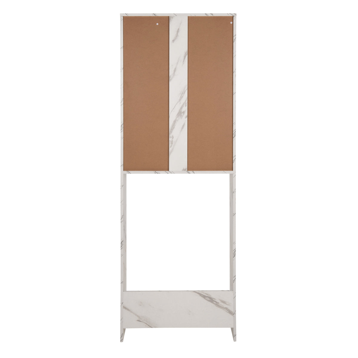 ΕΠΙΠΛΟ ΠΛΥΝΤΗΡΙΟΥ ΜΕ ΡΑΦΙΑ & ΝΤΟΥΛΑΠΙ TERRY ΛΕΥΚΟ ΜΑΡΜΑΡΟ ΕΦΕ 64x29x181