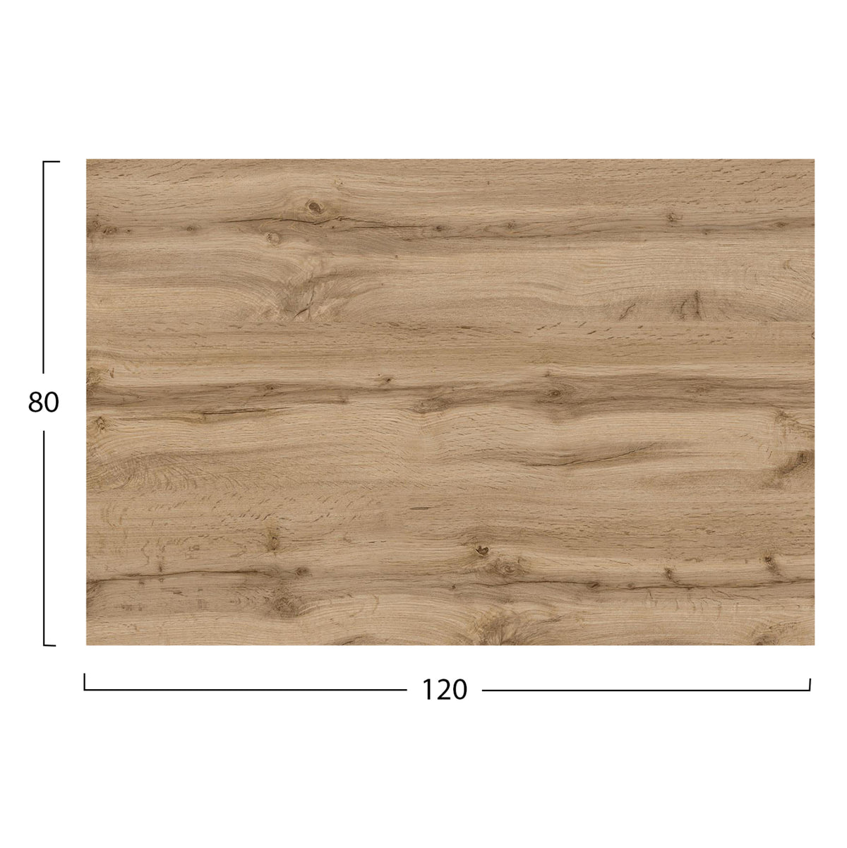 ΕΠΙΦΑΝΕΙΑ ΤΡΑΠΕΖΙΟΥ HPL ΟΡΘΟΓΩΝΙΑ SONAMA OAK 120x80εκ