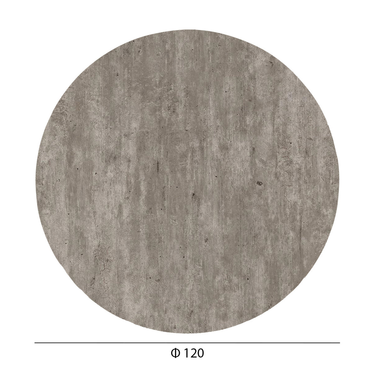 ΕΠΙΦΑΝΕΙΑ ΤΡΑΠΕΖΙΟΥ HPL ΣΤΡΟΓΓΥΛΗ CONCRETE Φ120εκ