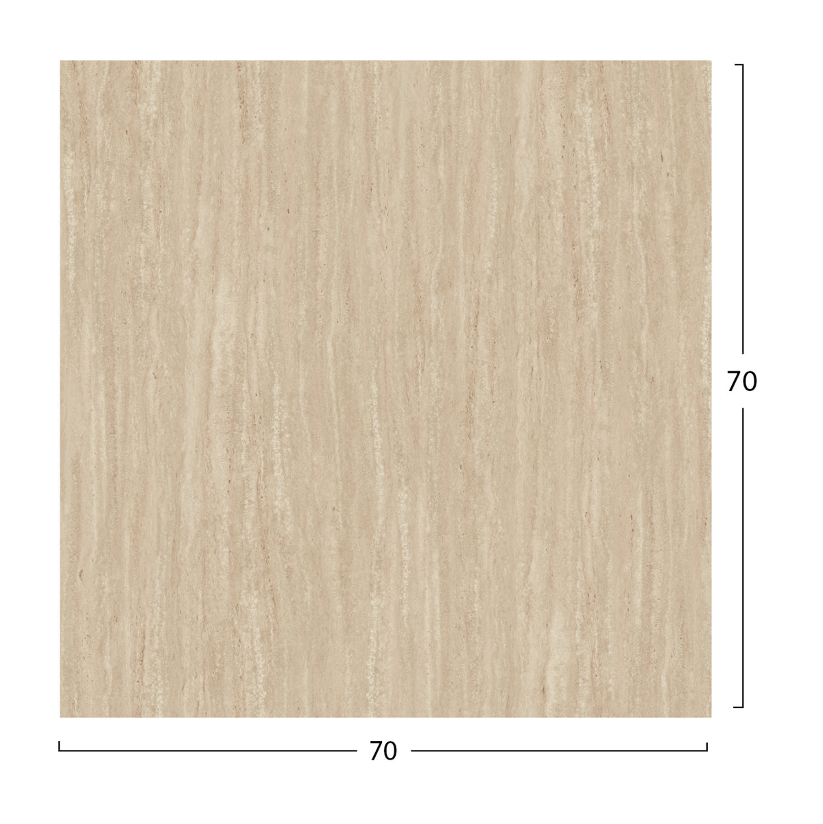 ΕΠΙΦΑΝΕΙΑ ΤΡΑΠΕΖΙΟΥ HPL ΤΕΤΡΑΓΩΝΗ TRAVERTINE 70x70εκ