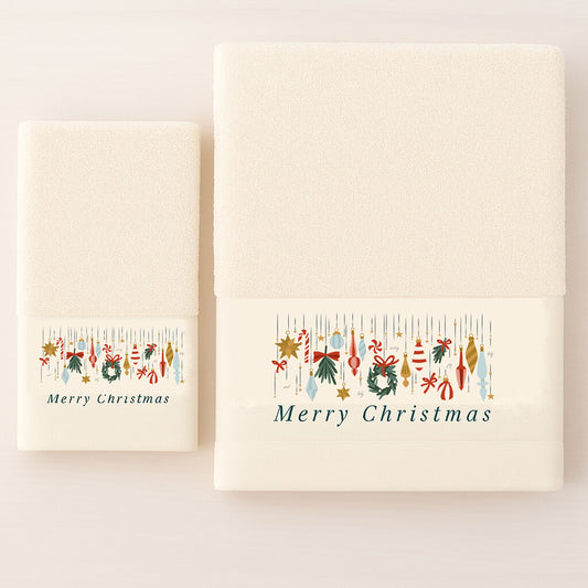 Χριστουγεννιάτικες Πετσέτες (Σετ 2 Τεμ.) Merry Christmas