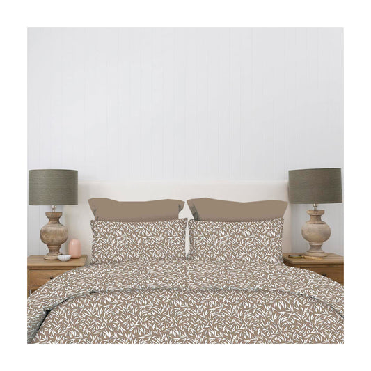 Σετ Σεντόνια 2x(2,45x2,60εκ) + 2x(52x72εκ) Emelia Beige