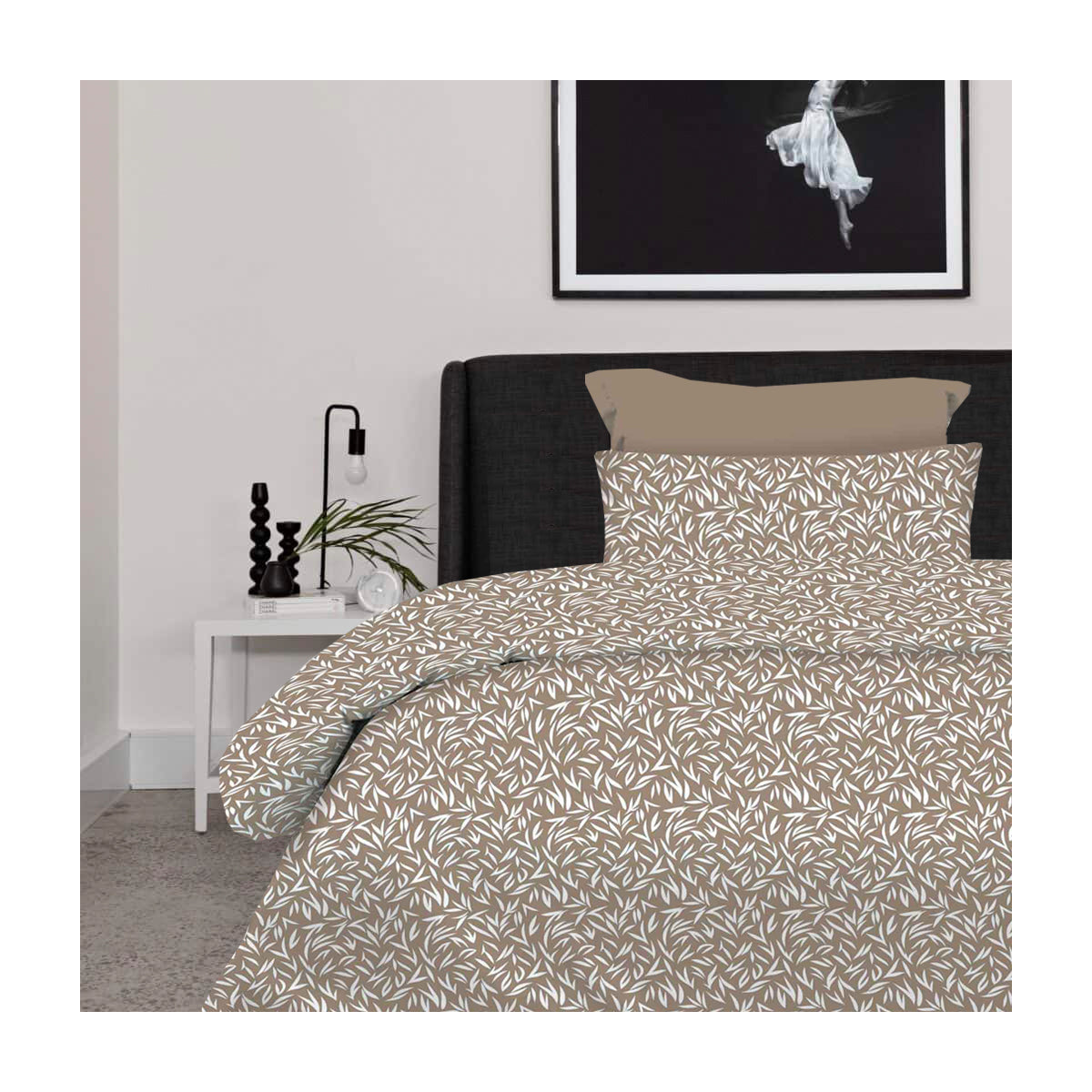 Παπλωματοθήκες Μονές Emelia Beige