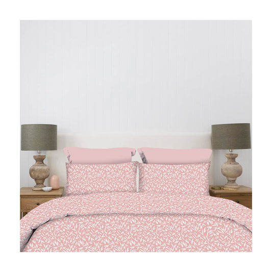 Σετ Σεντόνια 2x(2,45x2,60εκ) + 2x(52x72εκ) Emelia Dusty Rose