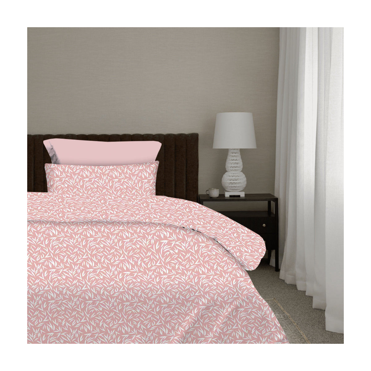 Σετ Σεντόνια 2x(1,75x2,60εκ) + 1x(52x72εκ) Emelia Dusty Rose