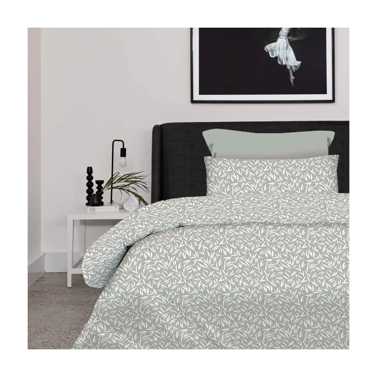 Σετ Σεντόνια 2x(1,75x2,60εκ) + 1x(52x72εκ) Emelia Grey