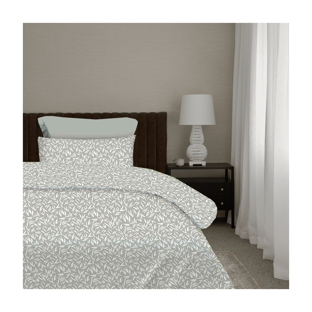 Σετ Σεντόνια 2x(1,75x2,60εκ) + 1x(52x72εκ) Emelia Grey