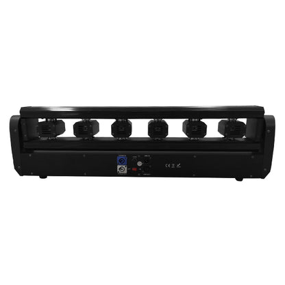 Επαγγελματική Μπάρα Laser με 6x300mw/638nm Κεφαλές 230V 3° DMX512 Κόκκινο 51133