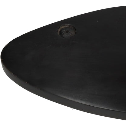Επιφάνεια Κοπής Ψάρι Μαύρο Ξύλο 39.5x15.6x1.5