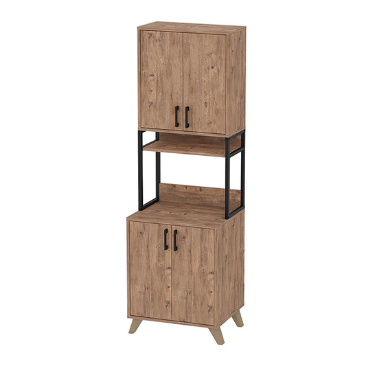 Έπιπλο Κουζίνας Sedef Χρώμα Pine Oak 61x40x202,1