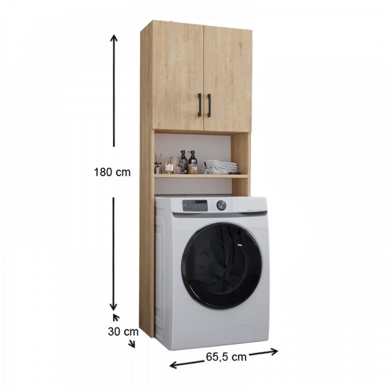Έπιπλο Πλυντηρίου Holton Χρώμα Sapphire Oak 65,5x30x180