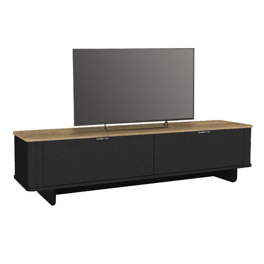 Έπιπλο Τηλεόρασης Bohema Χρώμα Μαύρο - Sepet Oak 180x47x45,6