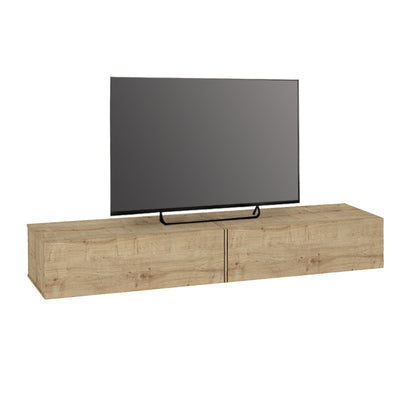 Έπιπλο Τηλεόρασης Επιτοίχιο Espanse Χρώμα Sapphire Oak 241,8x31,7x30