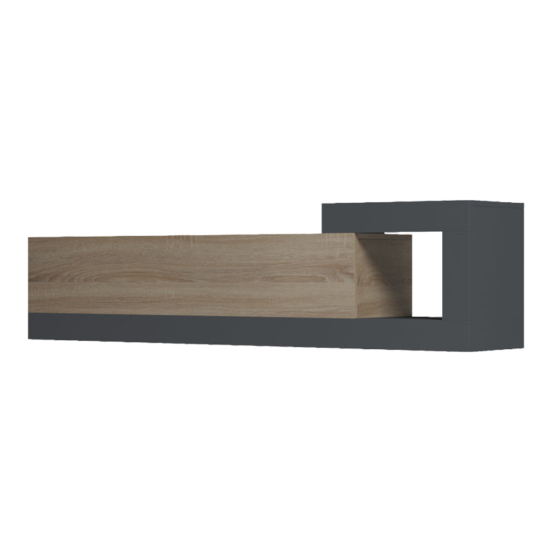 Έπιπλο Τηλεόρασης Επιτοίχιο Flato Sonoma-Ανθρακί 150x29.5x38.5