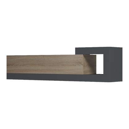 Έπιπλο Τηλεόρασης Επιτοίχιο Flato Sonoma-Ανθρακί 150x29.5x38.5